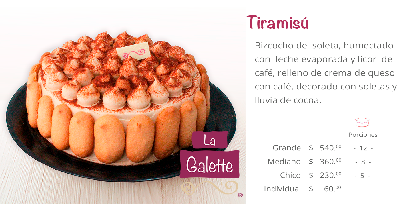 Pastel Tiramisú